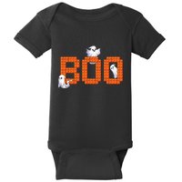 Halloween Master Builder Boo Ghost Building Blocks Bricks Baby Bodysuit