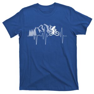 Heartbeat Mountain Biking Cyclist Funny Gift Gift T-Shirt