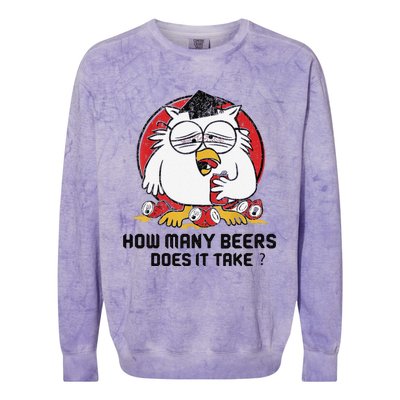 How Many Beers Does It Take Colorblast Crewneck Sweatshirt