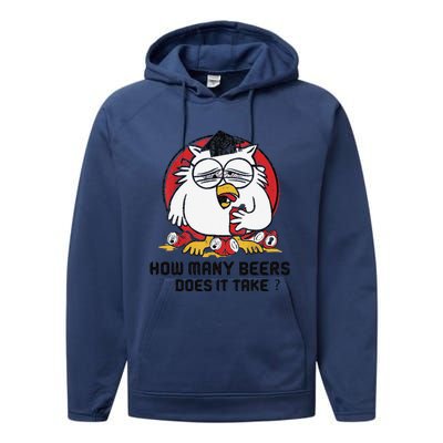 How Many Beers Does It Take Performance Fleece Hoodie