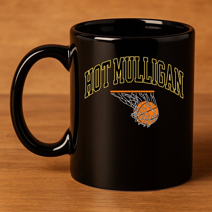 Hot Mulligan Basketball 11oz C Handle Ceramic Mug