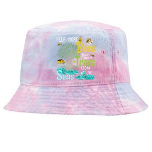 Help More Bees Plant More Trees Clean Seas Tee Tie-Dyed Bucket Hat