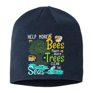 Help More Bees Plant More Trees Clean Seas Tee Sustainable Beanie