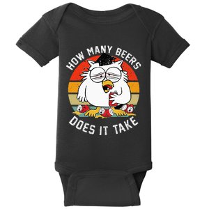 How Many Beers Does It Take Baby Bodysuit