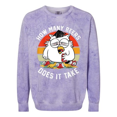 How Many Beers Does It Take Colorblast Crewneck Sweatshirt