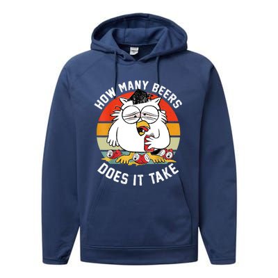 How Many Beers Does It Take Performance Fleece Hoodie