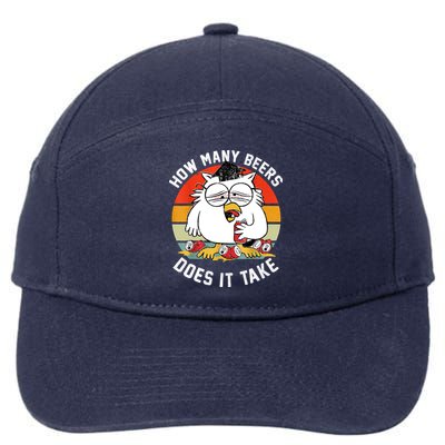 How Many Beers Does It Take 7-Panel Snapback Hat