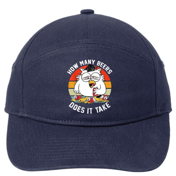 How Many Beers Does It Take 7-Panel Snapback Hat