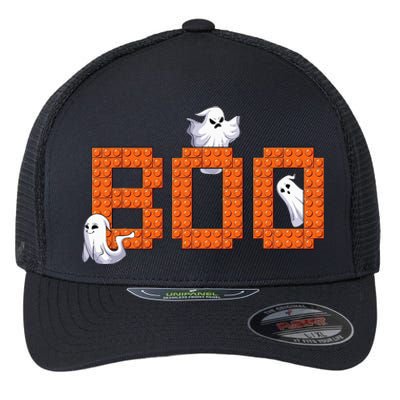 Halloween Master Builder Boo Ghost Building Blocks Bricks Flexfit Unipanel Trucker Cap