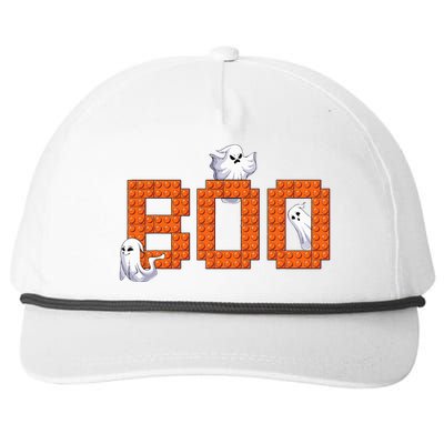 Halloween Master Builder Boo Ghost Building Blocks Bricks Snapback Five-Panel Rope Hat