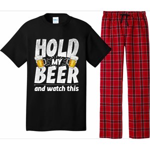 Hold My Beer And Watch This Funny Beer Ing Cool Gift Pajama Set