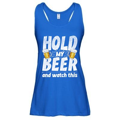 Hold My Beer And Watch This Funny Beer Ing Cool Gift Ladies Essential Flowy Tank