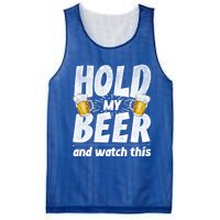 Hold My Beer And Watch This Funny Beer Ing Cool Gift Mesh Reversible Basketball Jersey Tank