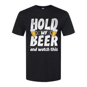 Hold My Beer And Watch This Funny Beer Ing Cool Gift Softstyle CVC T-Shirt