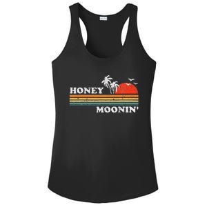 Honey Moonin Beach Honeymoon Vacation Ladies PosiCharge Competitor Racerback Tank