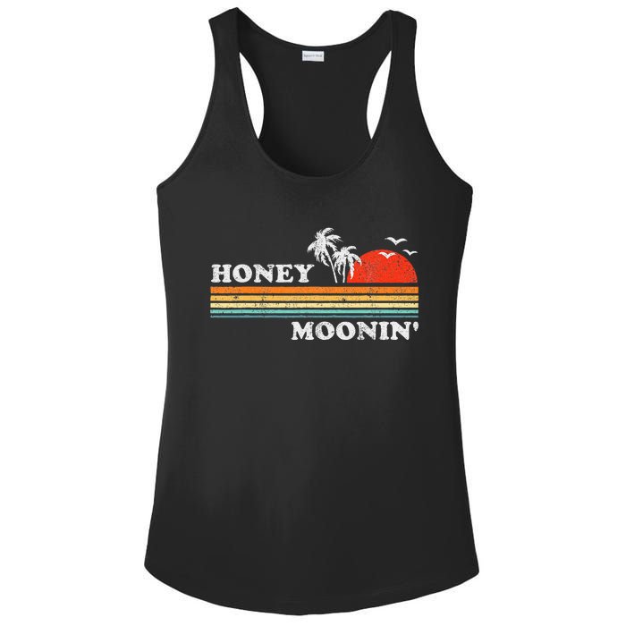 Honey Moonin Beach Honeymoon Vacation Ladies PosiCharge Competitor Racerback Tank