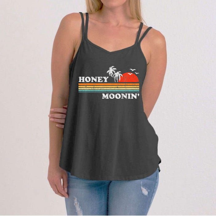 Honey Moonin Beach Honeymoon Vacation Women's Strappy Tank