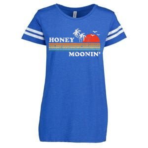 Honey Moonin Beach Honeymoon Vacation Enza Ladies Jersey Football T-Shirt