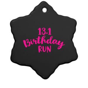 Half Marathon Birthday Runner Gift Running Ceramic Star Ornament