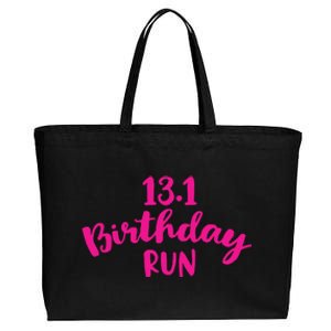 Half Marathon Birthday Runner Gift Running Cotton Canvas Jumbo Tote