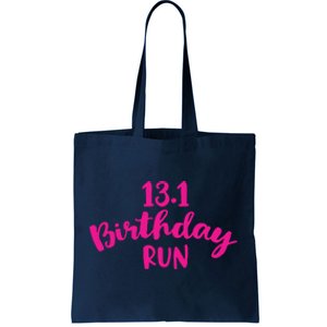 Half Marathon Birthday Runner Gift Running Tote Bag