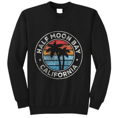 Half Moon Bay California Ca Vintage Graphic Retro 70s Sweatshirt