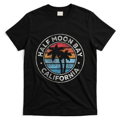 Half Moon Bay California Ca Vintage Graphic Retro 70s T-Shirt
