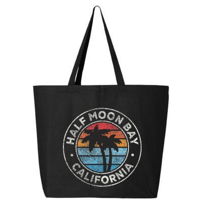 Half Moon Bay California Ca Vintage Graphic Retro 70s 25L Jumbo Tote