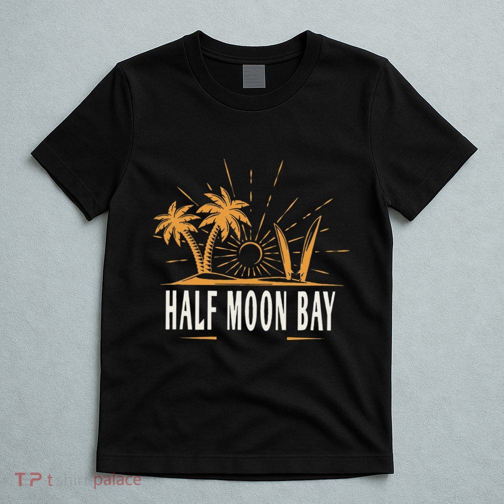 Half Moon Bay California Vintage Beach T-Shirt