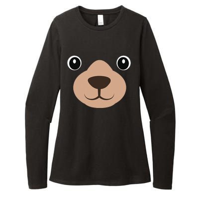 Halloween MAMA Bear Face Costume Bear Face Costume Womens CVC Long Sleeve Shirt