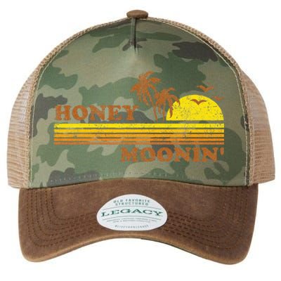 Honey Moonin Beach Honeymoon Vacation Women Couples Gift Legacy Tie Dye Trucker Hat