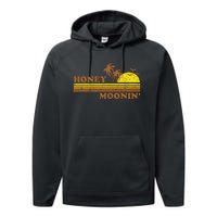 Honey Moonin Beach Honeymoon Vacation Women Couples Gift Performance Fleece Hoodie