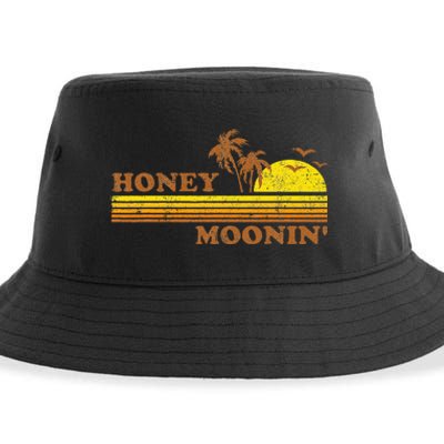 Honey Moonin Beach Honeymoon Vacation Women Couples Gift Sustainable Bucket Hat