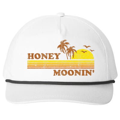 Honey Moonin Beach Honeymoon Vacation Women Couples Gift Snapback Five-Panel Rope Hat