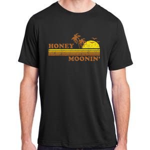 Honey Moonin Beach Honeymoon Vacation Women Couples Gift Adult ChromaSoft Performance T-Shirt