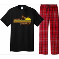 Honey Moonin Beach Honeymoon Vacation Women Couples Gift Pajama Set