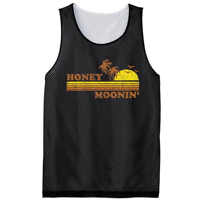 Honey Moonin Beach Honeymoon Vacation Women Couples Gift Mesh Reversible Basketball Jersey Tank