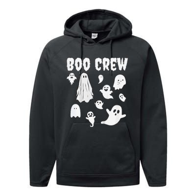 Halloween Motif Boo Crew Performance Fleece Hoodie