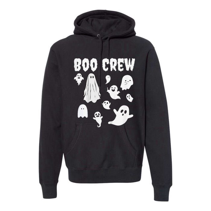 Halloween Motif Boo Crew Premium Hoodie