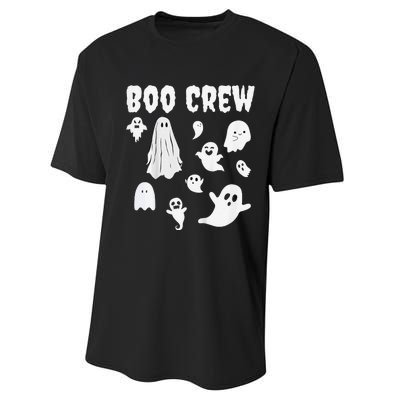 Halloween Motif Boo Crew Performance Sprint T-Shirt