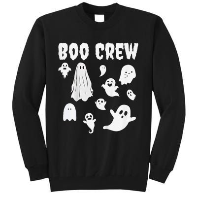 Halloween Motif Boo Crew Tall Sweatshirt