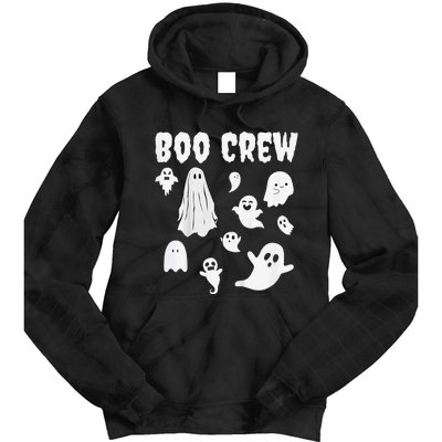 Halloween Motif Boo Crew Tie Dye Hoodie