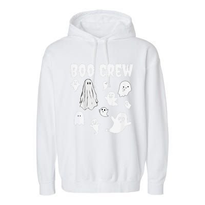 Halloween Motif Boo Crew Garment-Dyed Fleece Hoodie