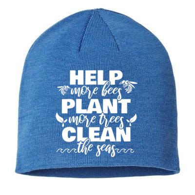 Help More Bees Plant More Trees Clean The Seas Beekeepers Great Gift Sustainable Beanie