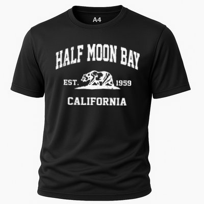 Half Moon Bay California CA Vintage State Athletic Style Performance Shirt