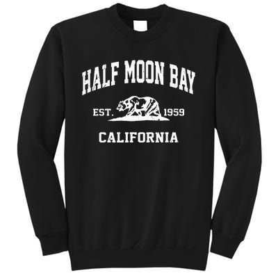 Half Moon Bay California CA Vintage State Athletic Style Sweatshirt