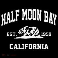 Half Moon Bay California CA Vintage State Athletic Style T-Shirt