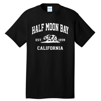 Half Moon Bay California CA Vintage State Athletic Style Tall T-Shirt