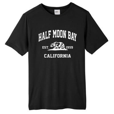 Half Moon Bay California CA Vintage State Athletic Style Tall Fusion ChromaSoft Performance T-Shirt