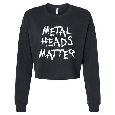 Heavy Metal Band Music Cropped Pullover Crew